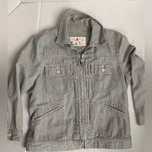 LRL Ralph Lauren Railroad Stripe denim. Perfect Spring Jacket! Stripes Forever!